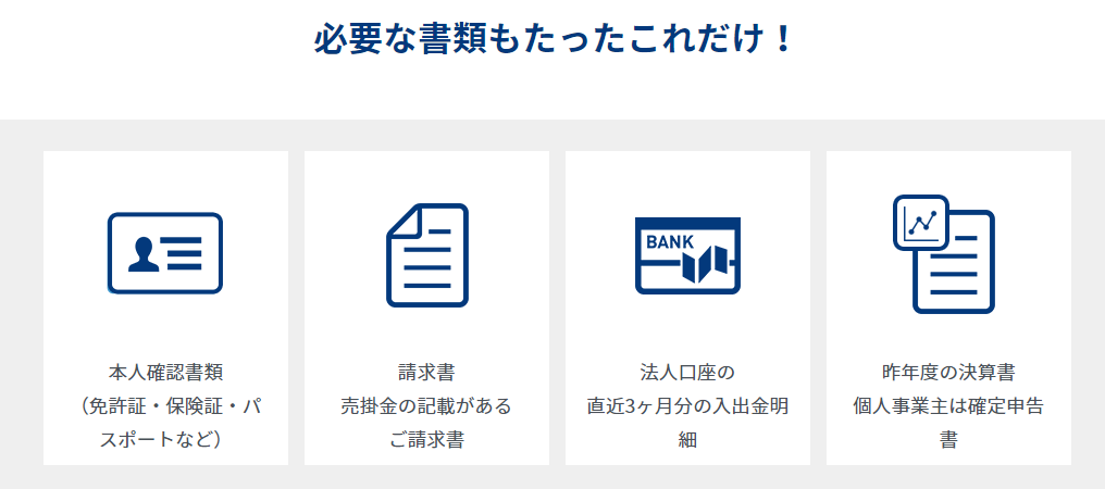 ファクタリング福岡の審査書類